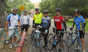 Wine Country BIke Trek riders are readying to leave on day one of the 2014 ride